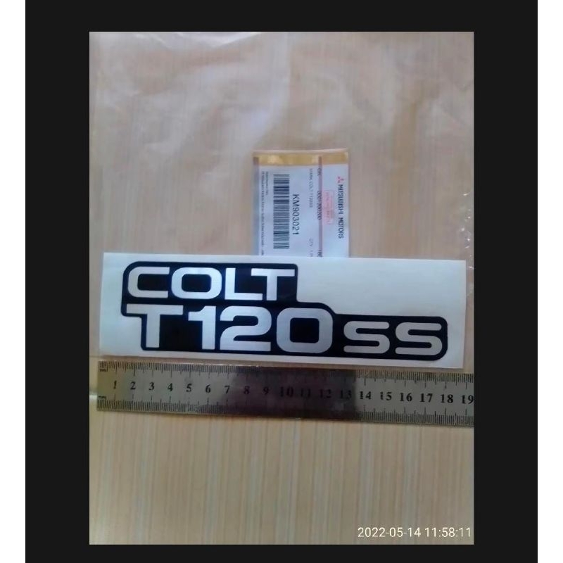 STIKER MOBIL TULISAN COLT T120SS ORIGINAL STICKER DEPAN MITSUBISHI T120SS