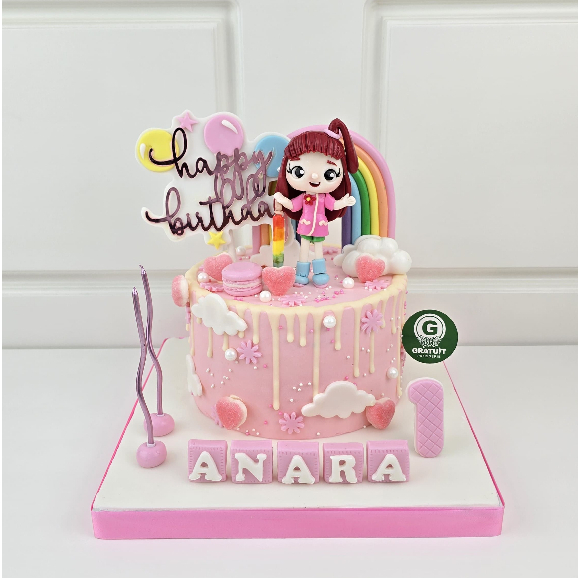 

CAKE TEMA RAINBOW RUBY UK 15CM