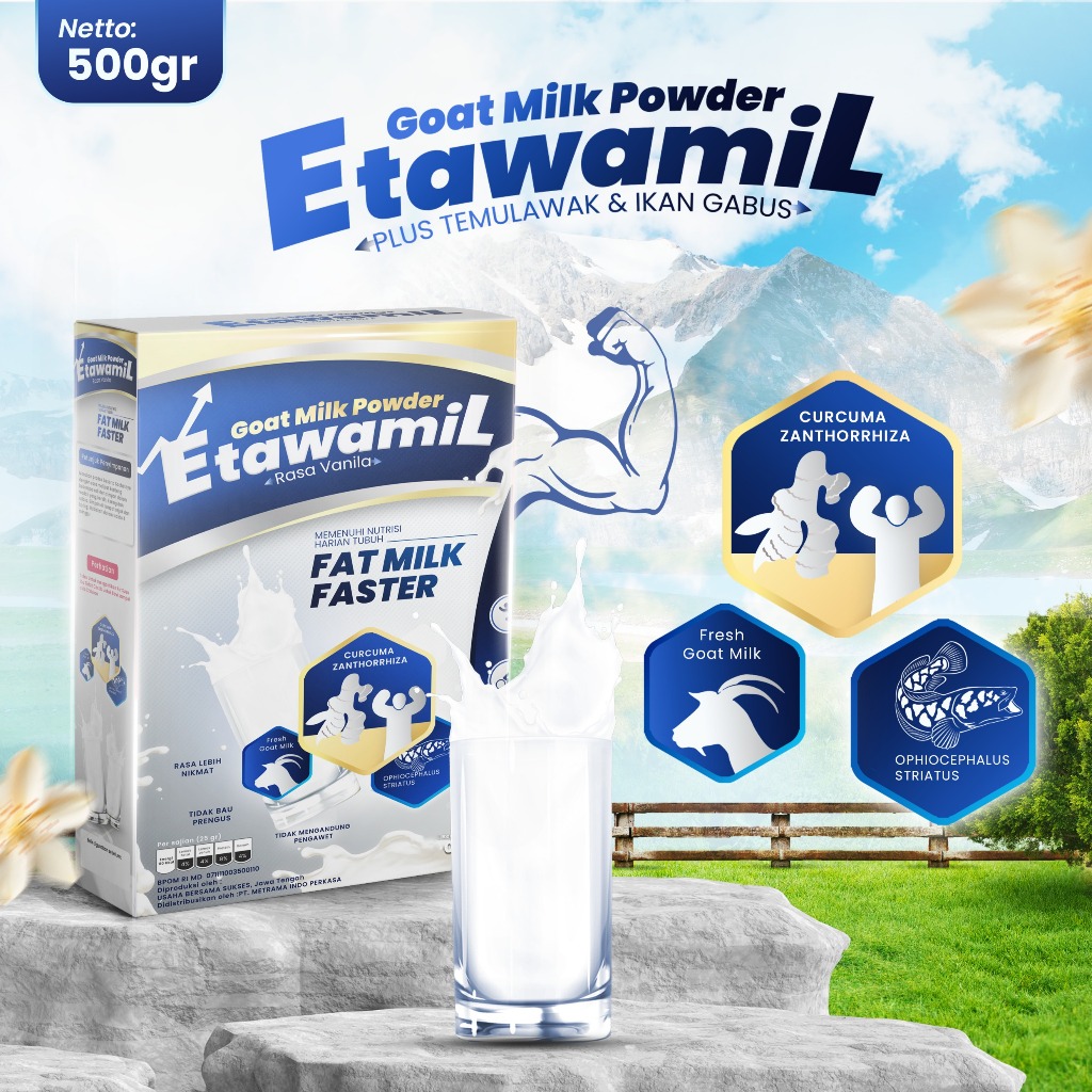 

GRA ETAWAMIL WEHT GAIN - Susu Gemuk Penambah Berat Badan & Nafsu Makan Halal BPOM gram