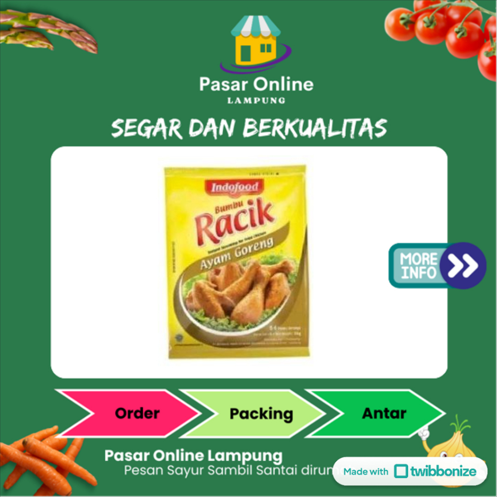 

Bumbu Racik Instan Ayam Goreng - Pasar Online Lampung