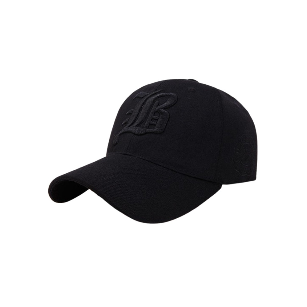 Hamlin Topi Baseball Cap Bordir LB Burisil Bluemountain Cotton ORIGINAL - Black