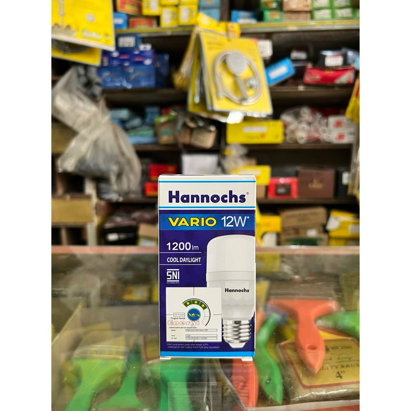 Bola Lampu LED Hannochs 12 Watt Bohlam Lampu LED Hannochs Cahaya Putih