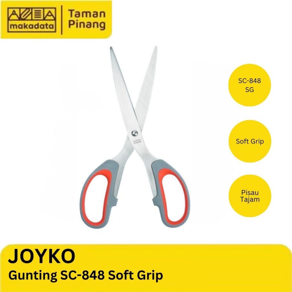

SCISSORS / GUNTING BESAR JOYKO SC-848 SOFT GRIP (1 PCS)