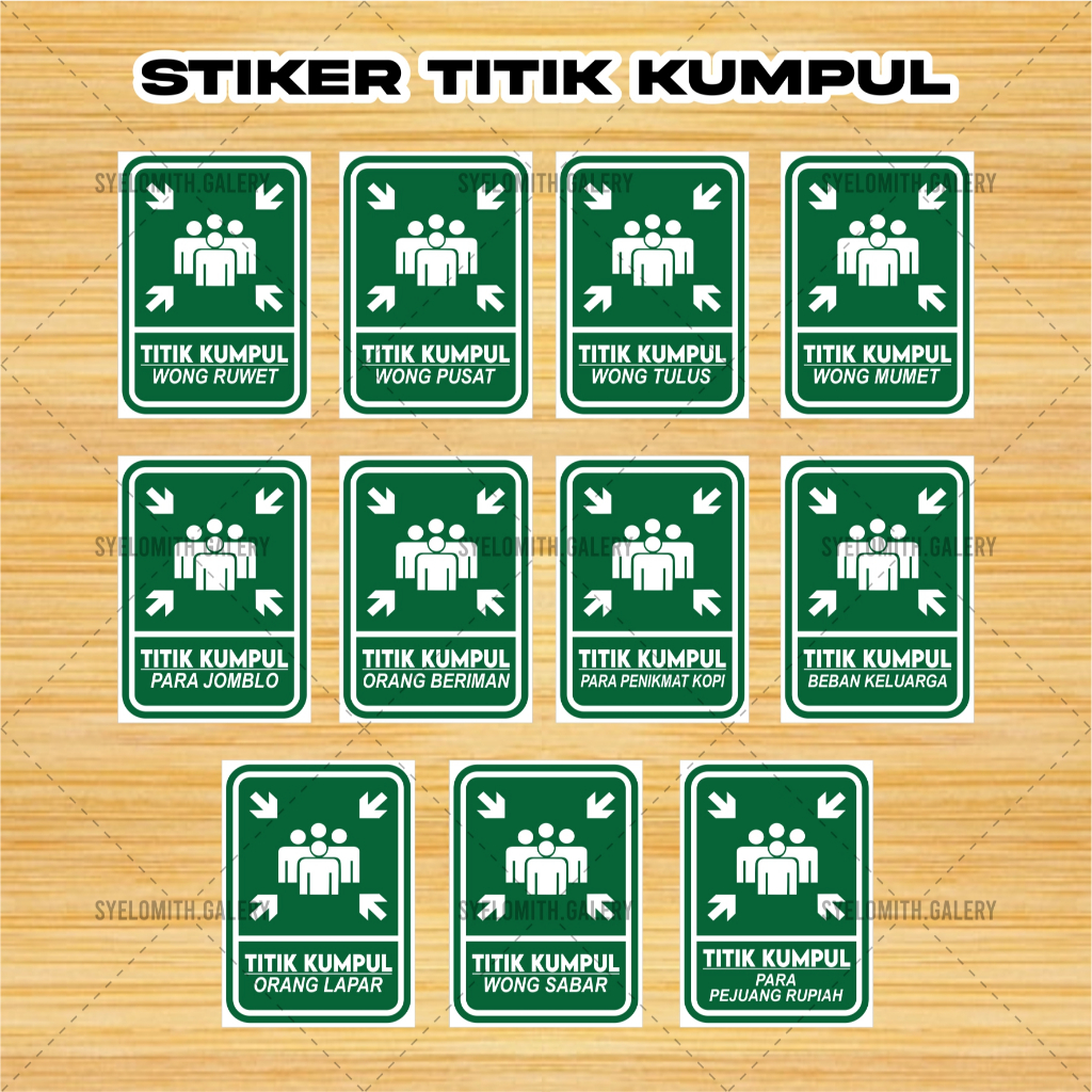 

STIKER TITIK KUMPUL KATA-KATA LUCU / STICKER TITIK KUMPUL VIRAL UNTUK CAFE