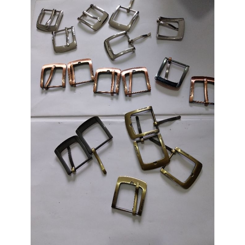 KEPALA GESPER 4 CM WARNA PUTIH, KUNING & MERAH