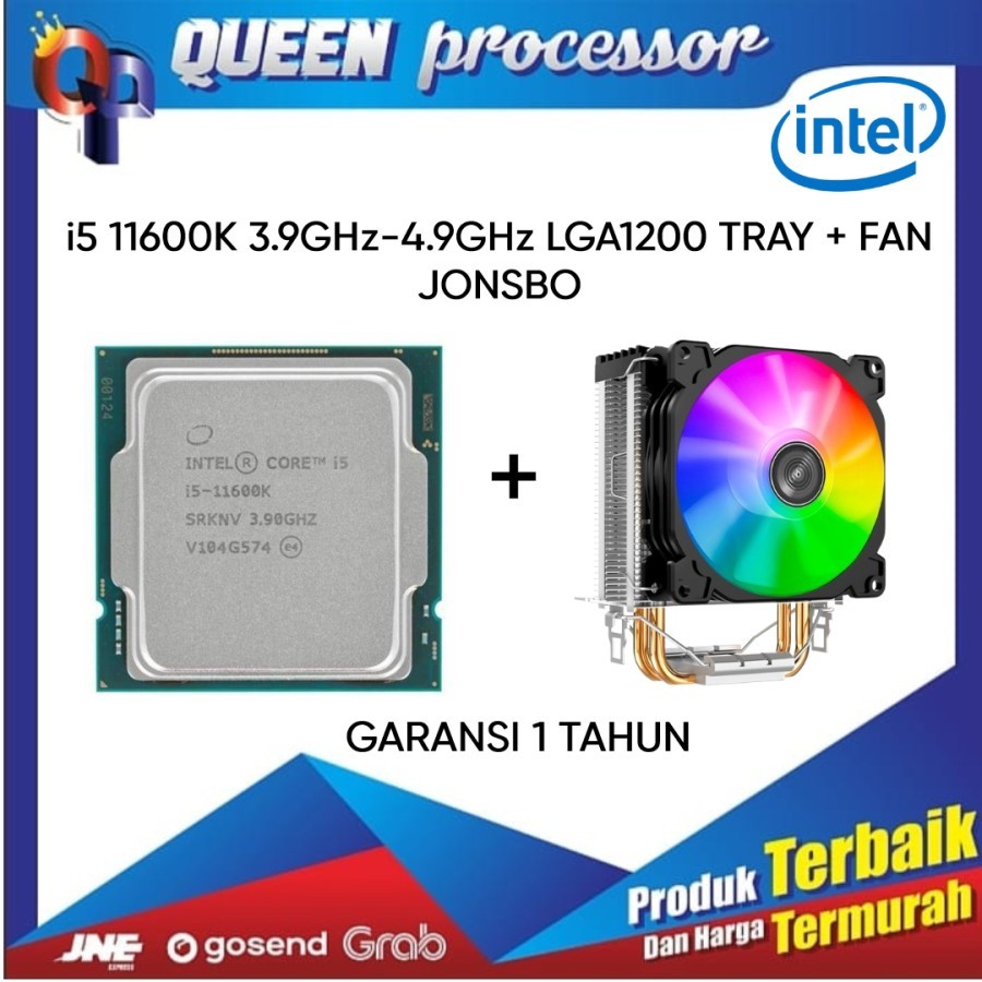PROCESSOR INTEL CORE I5 11600K 3.9 GHz SOCKET 1200 TRAY + FAN JONSBO
