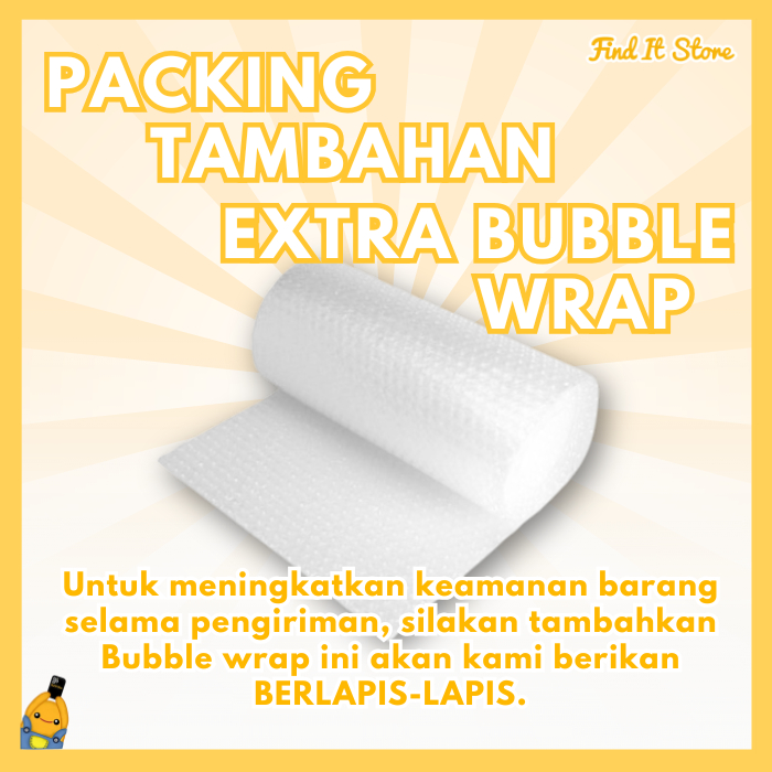 

Extra Bubble Wrap Berlapis-lapis Untuk Produk Find It Store