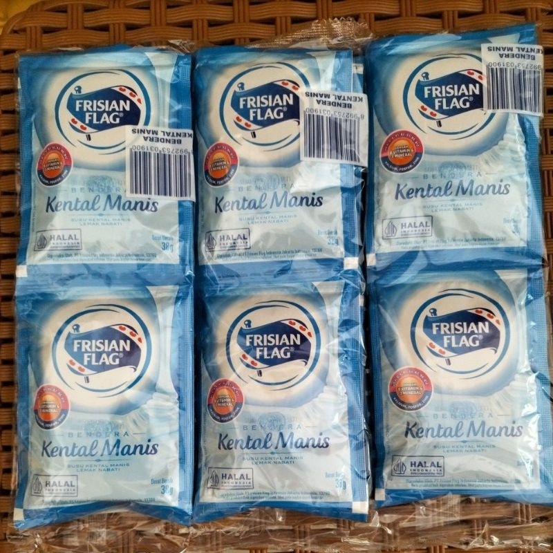 

susu kental manis frisian flag bendera 38g (3x6sachet)