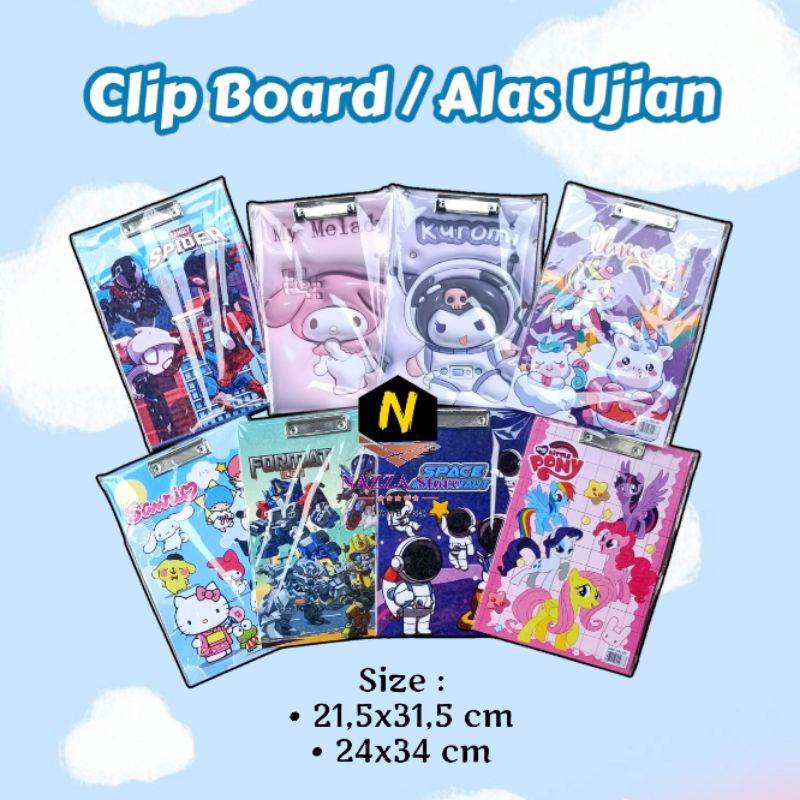 

Clip Board - Papan Jalan Karakter 1 pcs