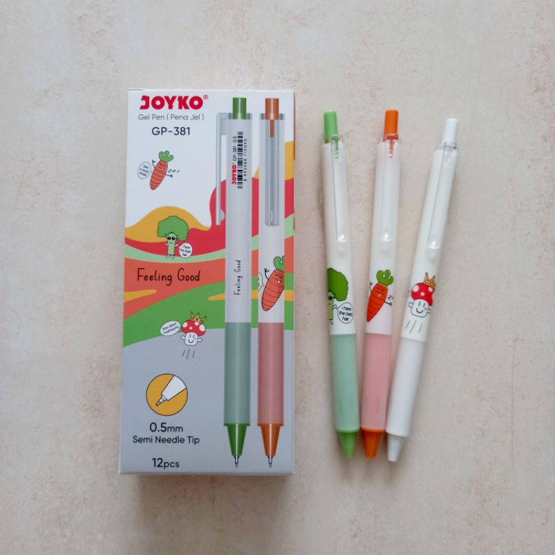 

Al [ LUSIN MURAH ] Pulpen Gel Pen Pena Jel 0.5 mm Joyko GP 381 Semi Needle Tip