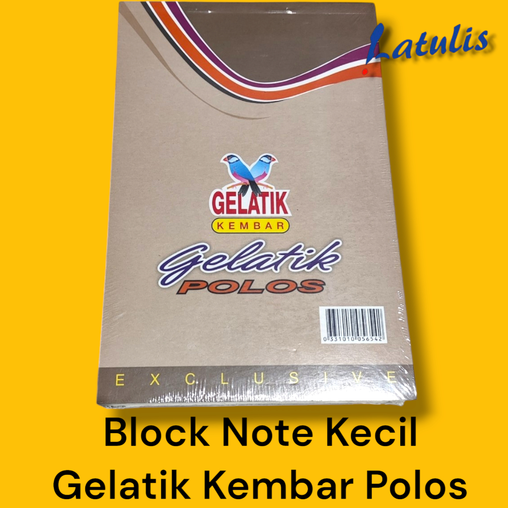 

Block Note Gelatik GARIS POLOS Besar / Kecil (1 Pack)