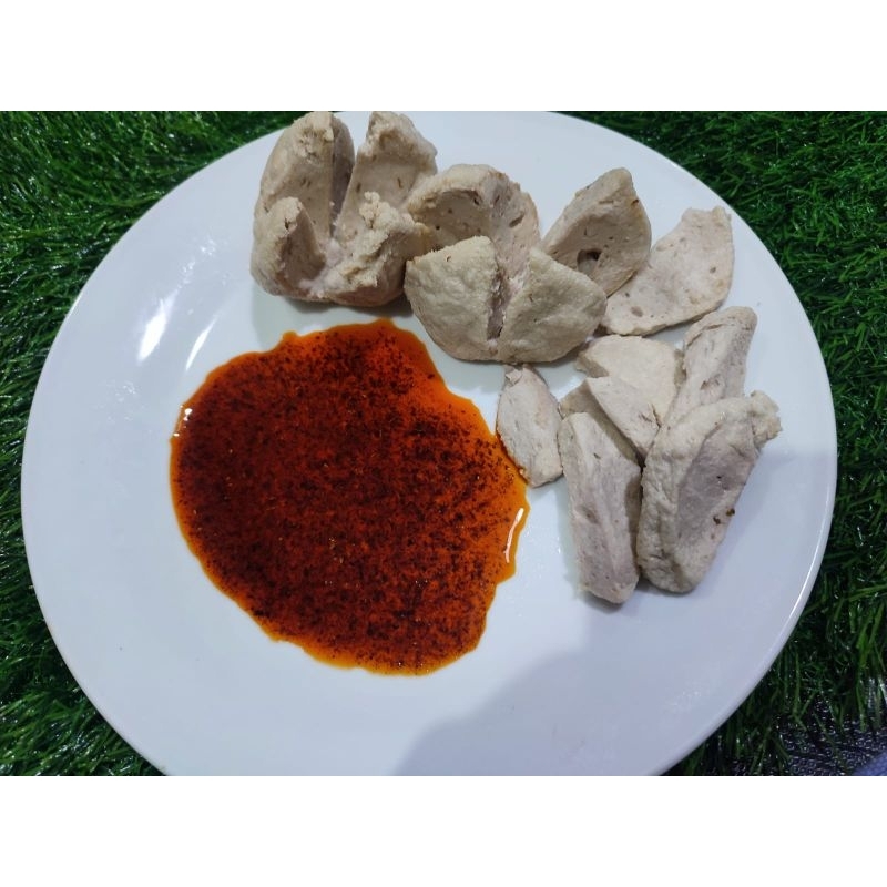 

Basreng Mentah Chili oil Cemal Cemil Enak