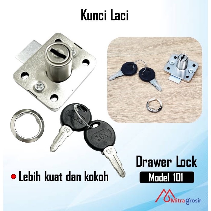 Kunci Laci Lemari Meja / Kunci Laci Lemari Plastik Kayu Alumunium Drawer Lock / Kunci Lemari Laci Ka