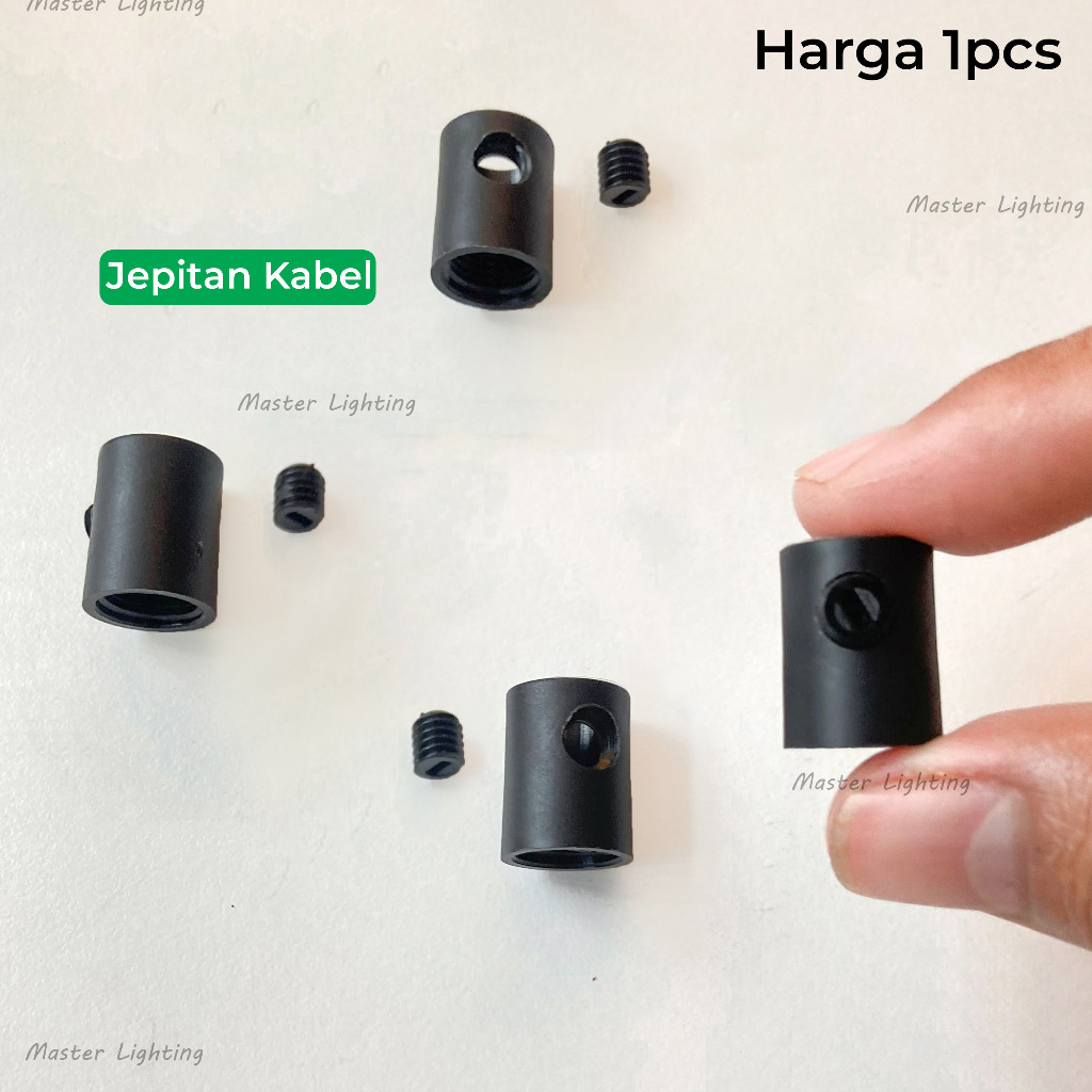 Sparepart untuk lampu gantung ikatan kabel jepitan drat as mur tebal baut