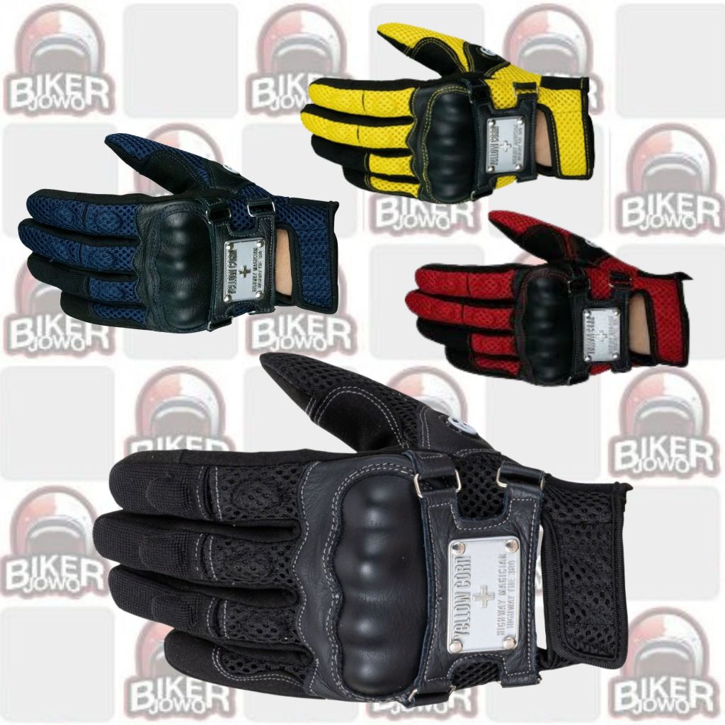 Sarung Tangan Motor Yellow Corn Titanium Riding Gloves Biker YG-247M