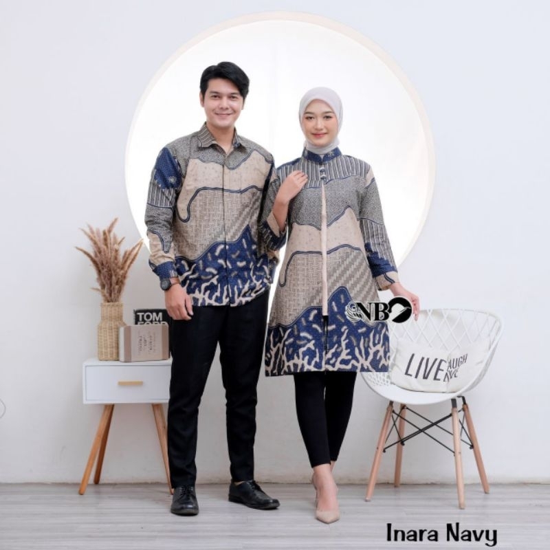Couple Batik Tunik Model Blazer Terbaru modern