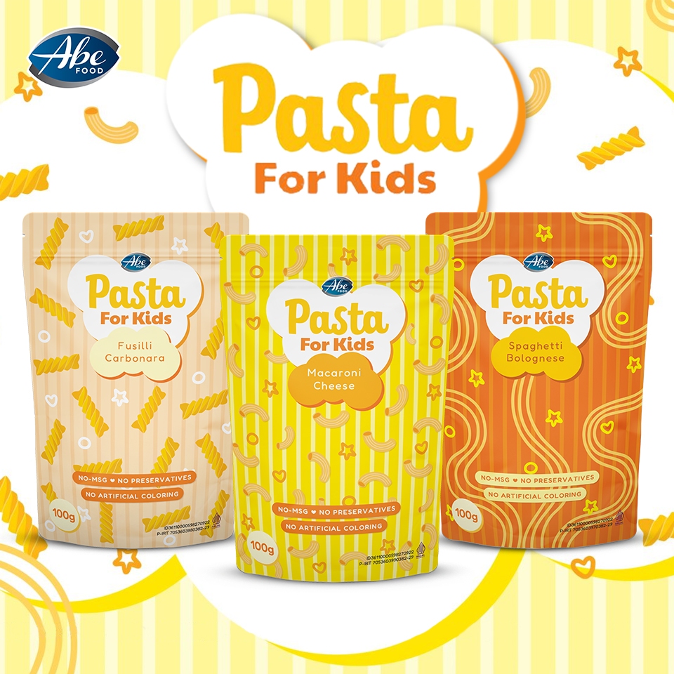 

Abe Food Pasta For Kids/ Cemilan Anak/ Tanpa MSG