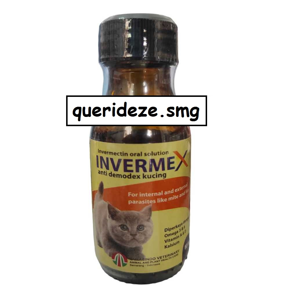 INVERMEX anti demodex kucing dengan oral 60 ml bukan spray