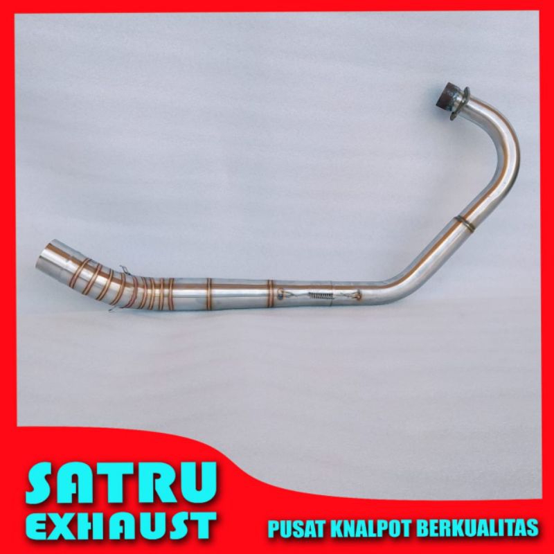 Leher pipa knalpot Megapro Lama full stainless Megapro Primus Herex Tiger