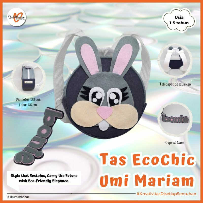 Tas EcoChic/ Tas Balita/ Tas Flanel/ Tas Boneka