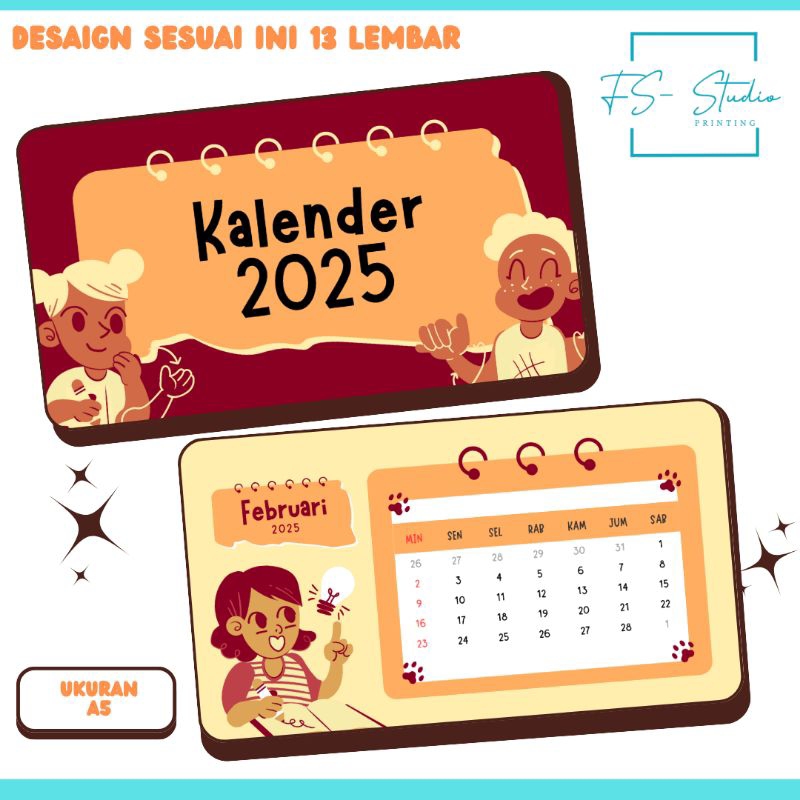 

Kalender 2025/ kalender comel/ kalender unik/ kalender murah