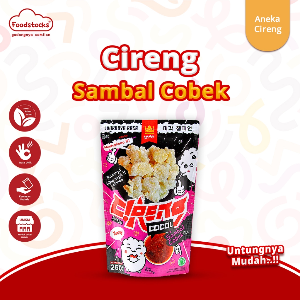 

Cireng Cocol Sambal Cobek Kakarak 250 gr