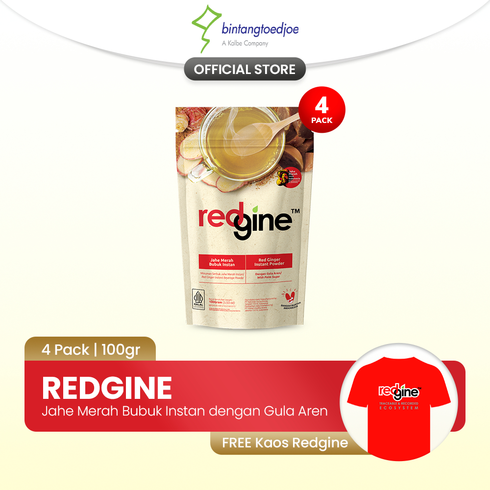 

Jahe Merah Bubuk Instan dengan Gula Aren - Redgine (4 Pack)