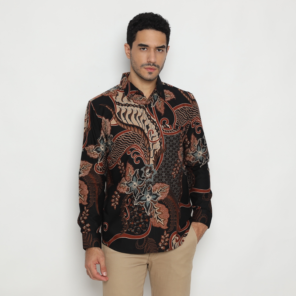 Platini Kemeja Batik Pria Lengan Panjang Katun 36080