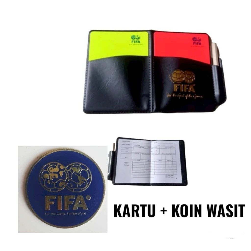 KARTU WASIT DAN KOIN WASIT LENGKAP PERTANDINGAN SEPAK BOLA PSSI