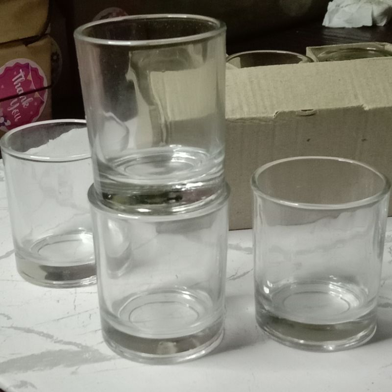 Gelas sloki/gelas lilin aroma terapi 6 pcs