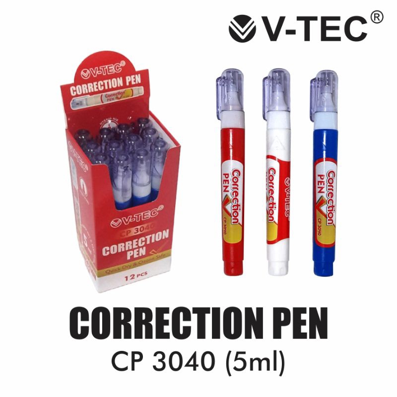 

V-TEC Correction Pen Type CP 3040/5ml