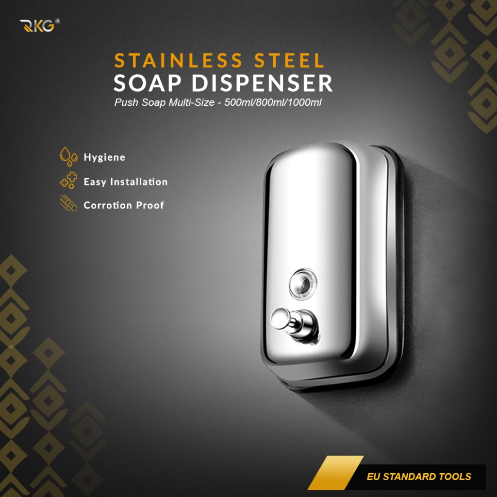 Dispenser Sabun Cair Dinding Stainless Steel Soap Dispenser