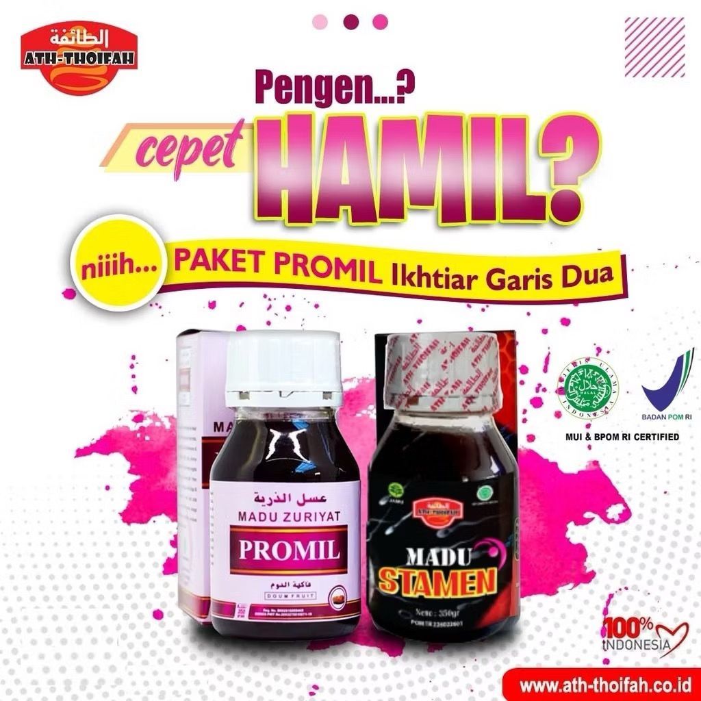 

Madu Zuriyat Suami Istri Original / Madu Promil Zuriyat Ath Thoifah / Madu Stamen Pria