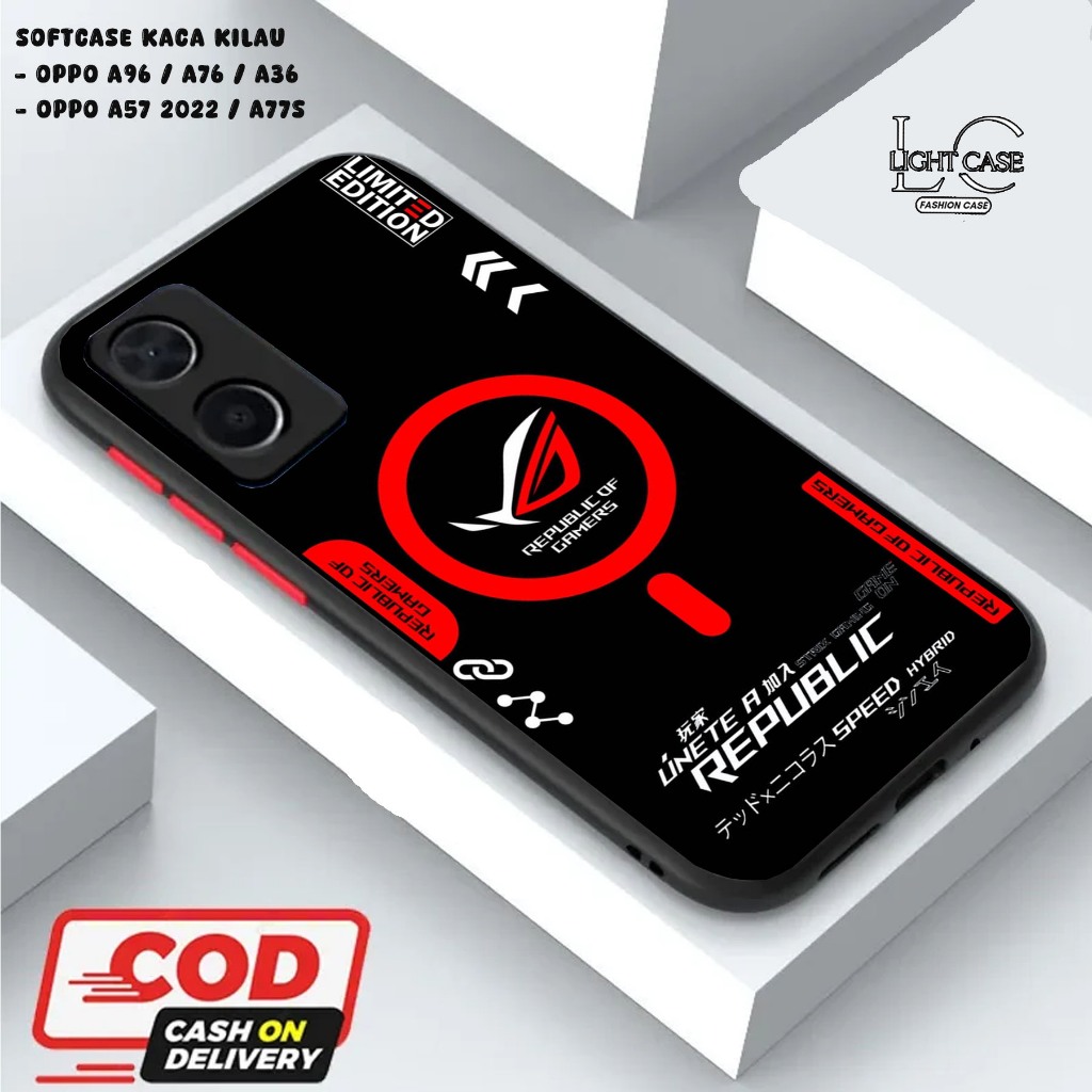 LIGHT CASE SOFTCASE GLOSSY (KACA KILAU) OPPO A96 / A76 / A36 || OPPO A57 2022 / A77S dan ALL TYPE SM