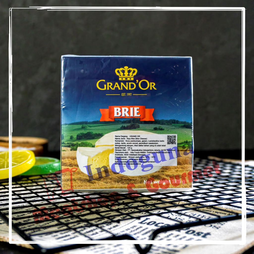 

Grand'or Brie Cheese Keju Brie 125gr