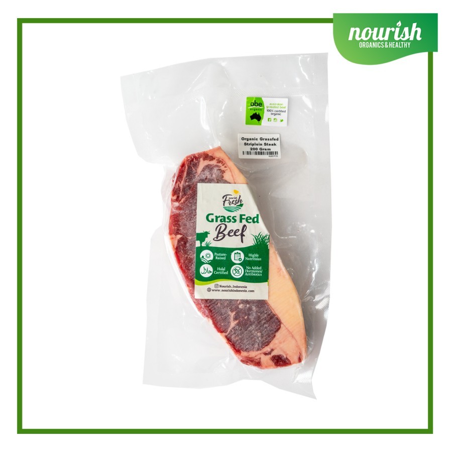 

Organic Grassfed Striploin Steak 200 Gram