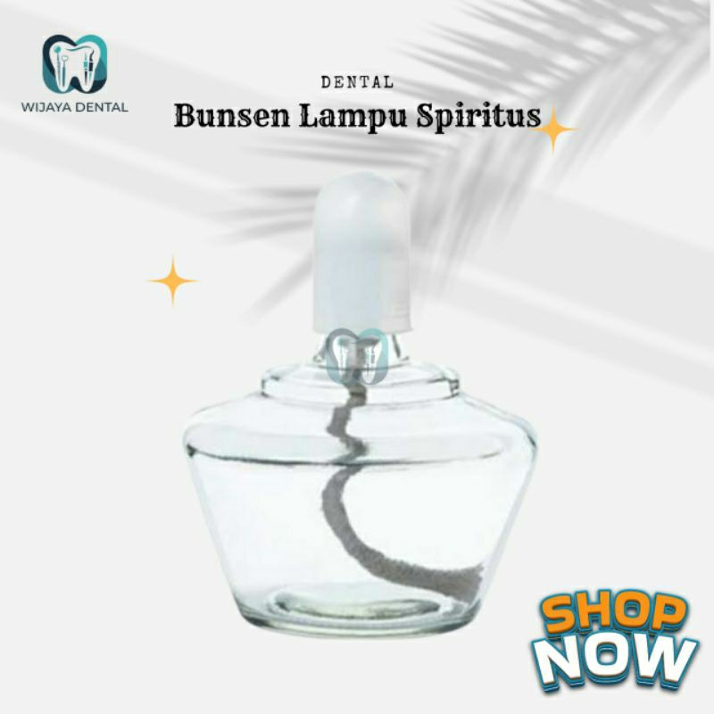 BUNSEN / LAMPU SPIRTUS SPIRITUS / BUNSEN KACA PEMBAKAR SPIRTUS 250ml