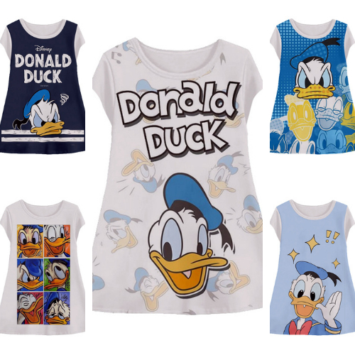 Baju Dress Donald Duck Lucu Untuk Perempuan Tunik Printing Anak Wanita Model Donald Duck Usia 1-12 T