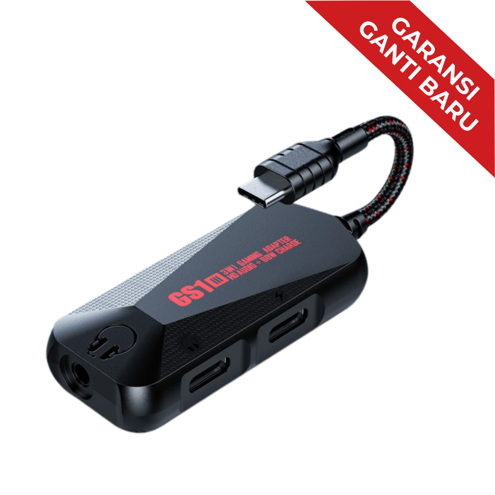 Plextone GS1 Mark III 3in1 Type-C Gaming Audio Charger Adapter Sound Card Converter