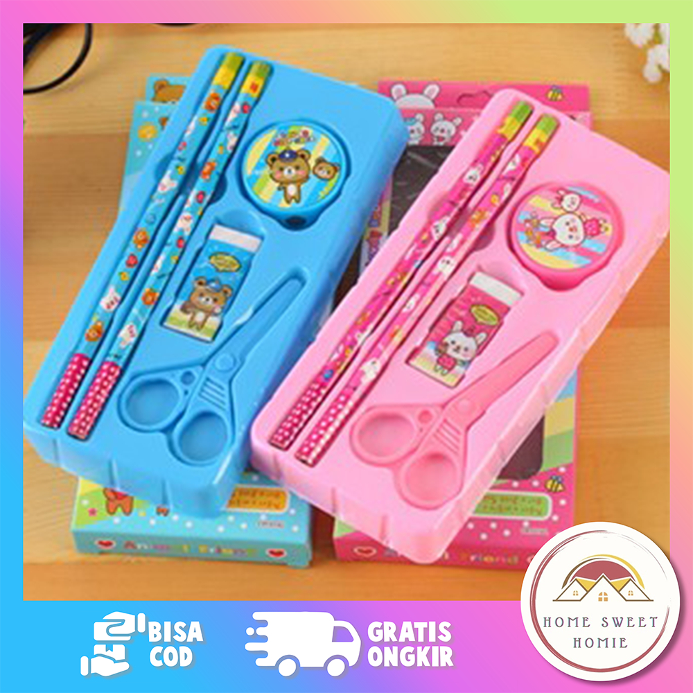

Stationary Set 5 in 1 Karakter / Alat Tulis Sekolah / Paket Alat Tulis / Mini Stationary / Set Alat Tulis Pensil tationary Set 5 In 1 Karakter / Set Alat Tulis Pensil / Alat Tulis Sekolah Paket / Mini Stationery Set Character Murah Bisa COD
