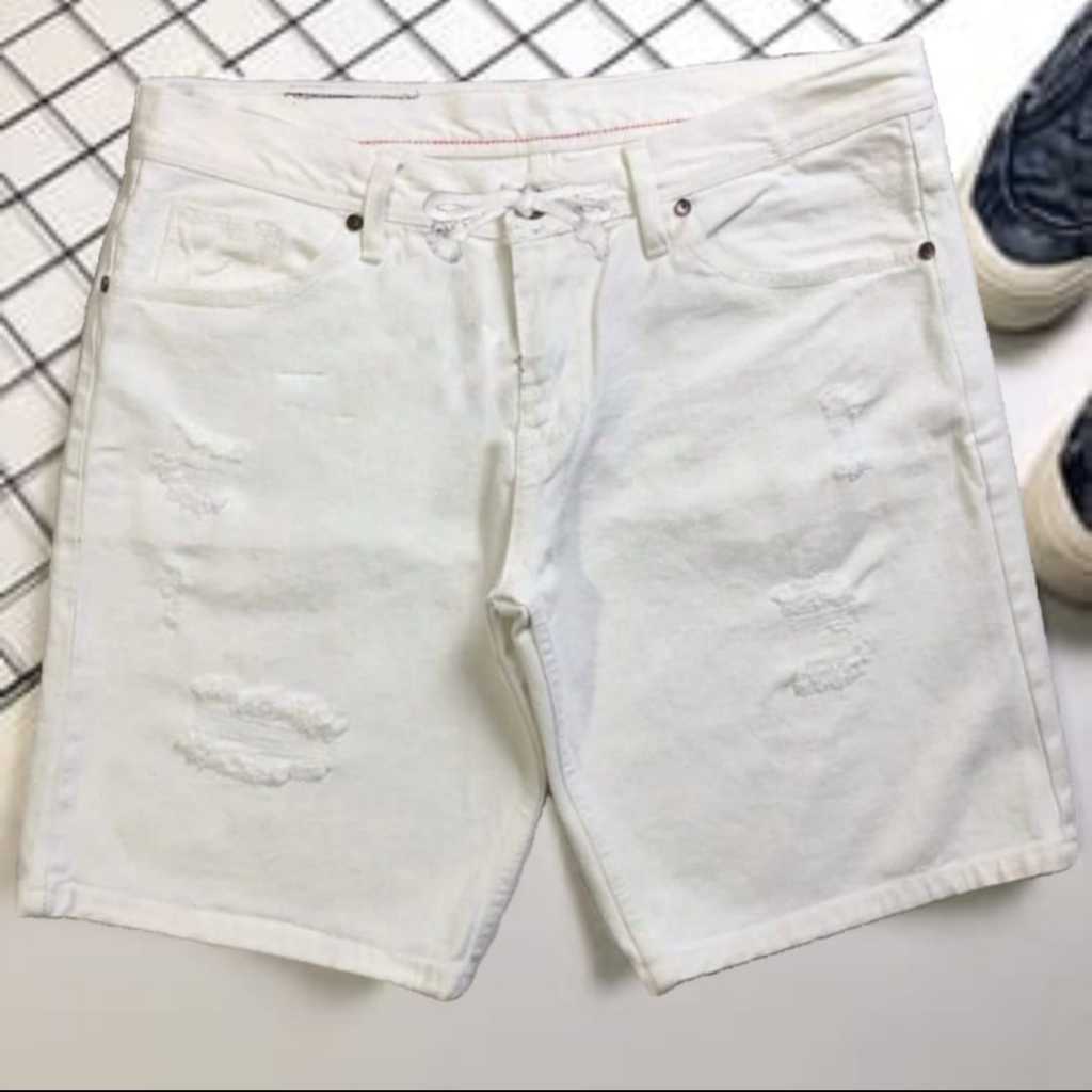 BOSS R COLLECTION [28-38] Short Pants Celana Pendek Pria Jeans Sobek Quality Terbaru