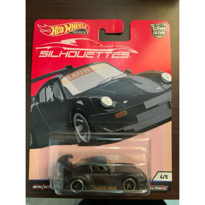 Hot Wheels Premium RWB Porsche 930 Silhouettes Black Hitam