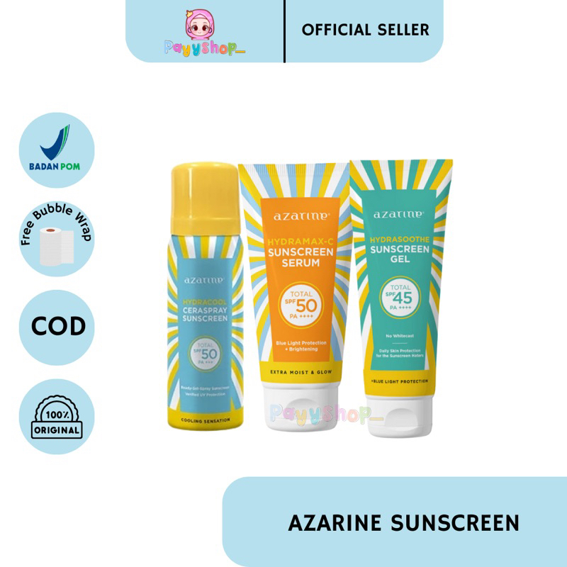 SUNSCREEN AZARINE HYDRASOOTHE SUNSCREEN GEL 45++ SUNSCREEN GEL AZARINE SUNSCREEN AJARIN SKINCER SKIN