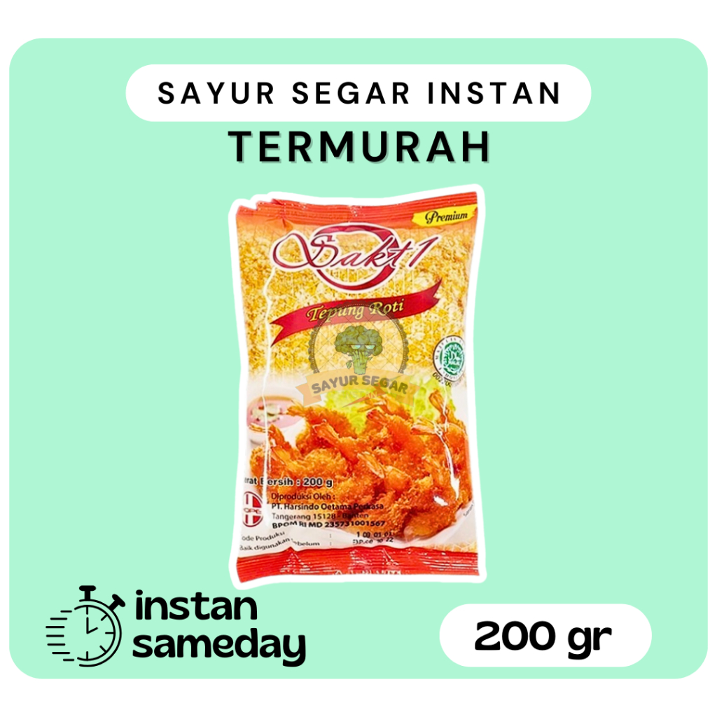 

Sakti Tepung Roti 200gr - SayurSegarInstan