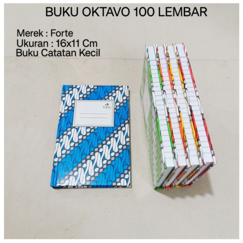 

1 Pcs Buku Oktavo 100 Lembar / Buku Catatan Kecil