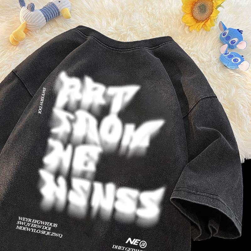 Huruf buram desain premium Kaos Pria Premium Tebal |Kaos Oversize Pria|Kaos Import baju t shirt pria