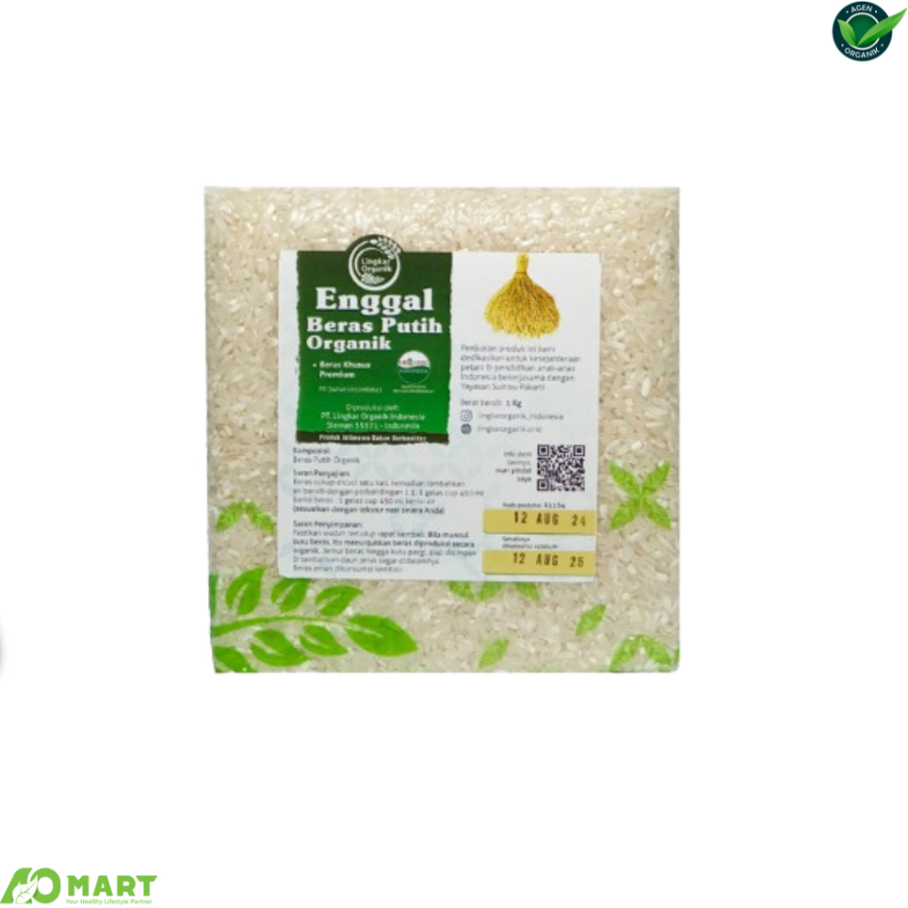 

Beras Enggal Putih Lingkar Organik 1kg