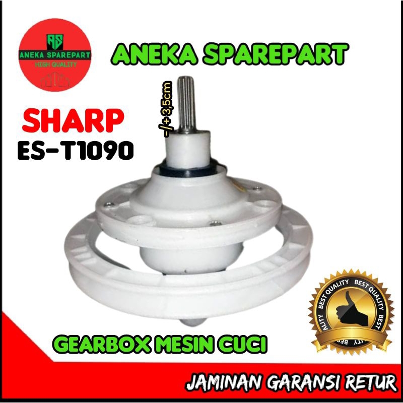 Gear box mesin cuci SHARP ES-T1090 gigi 10
