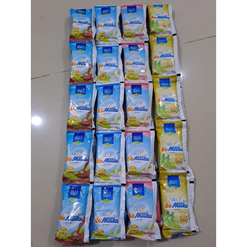 

GoMilku Sachet SR12 • 25gr • Oringinal • Strawberry • Cokelat • Gold • SR12