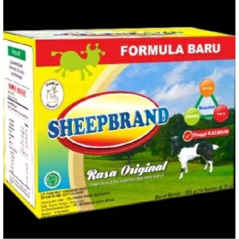 

Sheepbrand Susu Kambing Etawa Sachet Isi 10